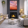 Celestial Light by Rubén Calatayud (Arken), original painting, in room
