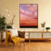 Celestial Light by Rubén Calatayud (Arken), original painting, in room
