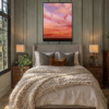 Celestial Light by Rubén Calatayud (Arken), original painting, in room