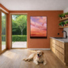 Celestial Light by Rubén Calatayud (Arken), original painting, in room