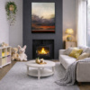 Whispers Of Light by Rubén Calatayud (Arken), original painting, in room