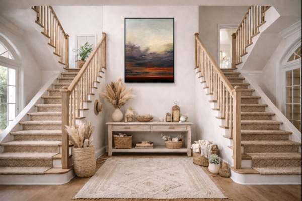 Whispers Of Light by Rubén Calatayud (Arken), original painting, in room