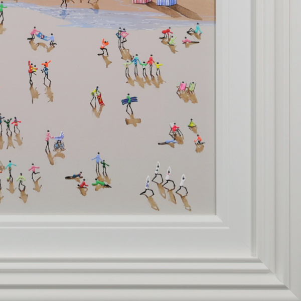 Sunset Games II by Paola Cassais, original painting, detail