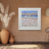 Sunset Games II by Paola Cassais, original painting, in room