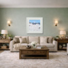 Distant Gondolas by Paola Cassais, original painting, in room