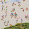 Our Beach by Paola Cassais, original painting, detail
