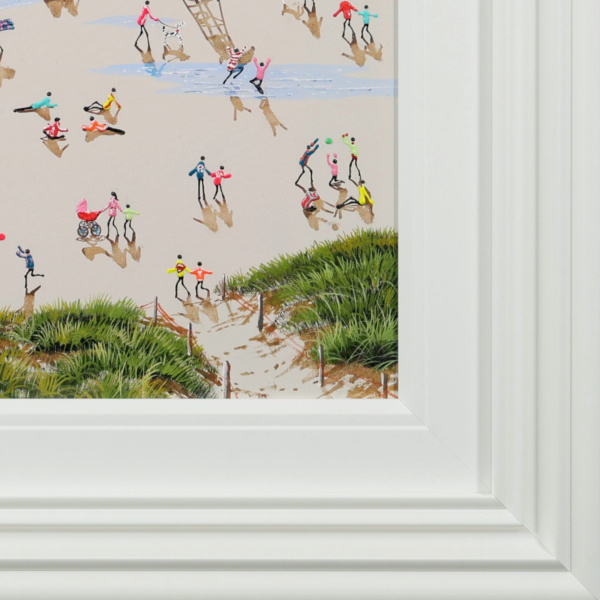Our Beach by Paola Cassais, original painting, detail