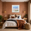 Our Beach by Paola Cassais, original painting, in room