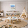 Our Beach by Paola Cassais, original painting, in room