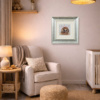 Harry The Hedgehog by Ruby Keller, original painting, in room
