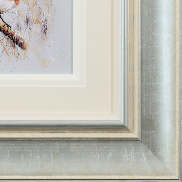Robbie Robin by Ruby Keller, original painting, detail