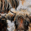 Family Photo II by Ruby Keller, original painting, detail