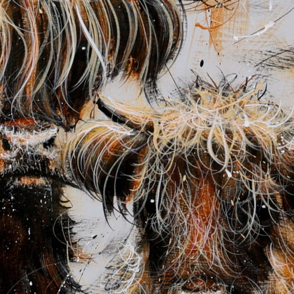 Family Photo II by Ruby Keller, original painting, detail