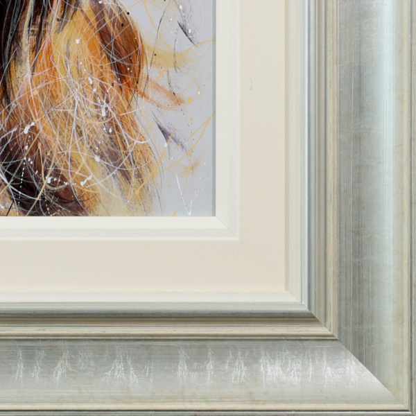You Were Saying? by Ruby Keller, original painting, detail