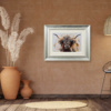 You Were Saying? by Ruby Keller, original painting, in room