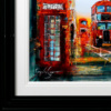 London In Motion by Simon Wright, original painting, detail