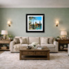 Spring On The Thames by Simon Wright, original painting, in room