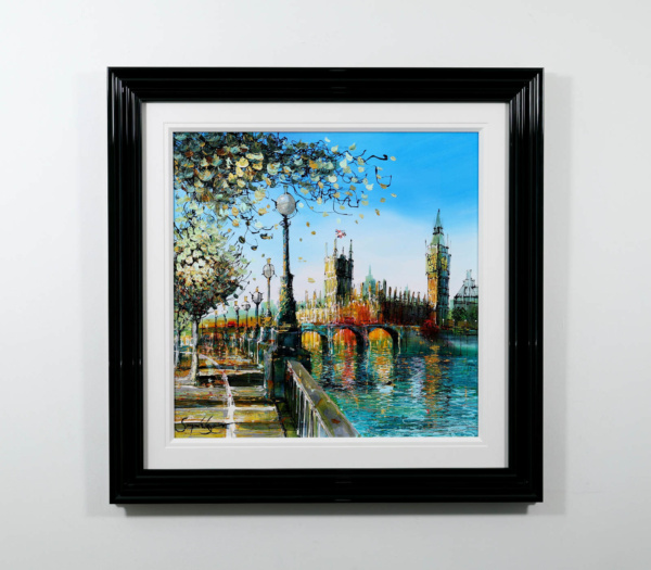 Spring On The Thames by Simon Wright, original painting