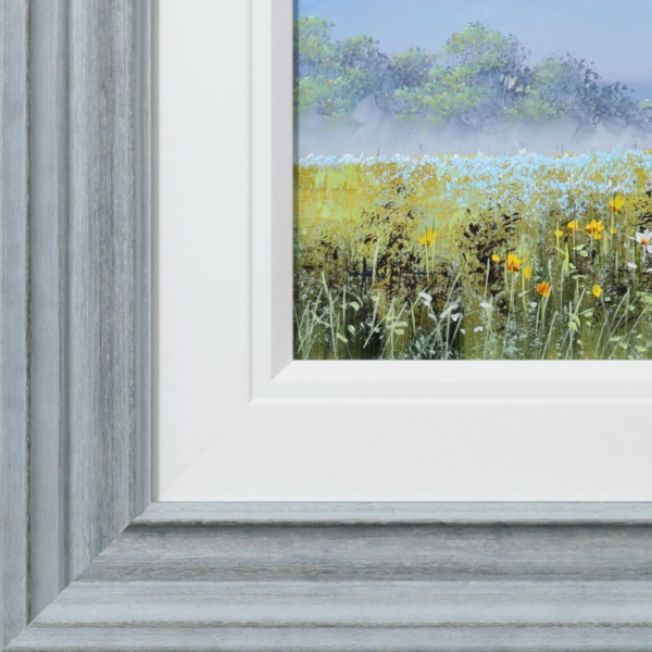 Summer Meadow by Allan Morgan, original painting, detail