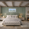 Summer Meadow by Allan Morgan, original painting, in room