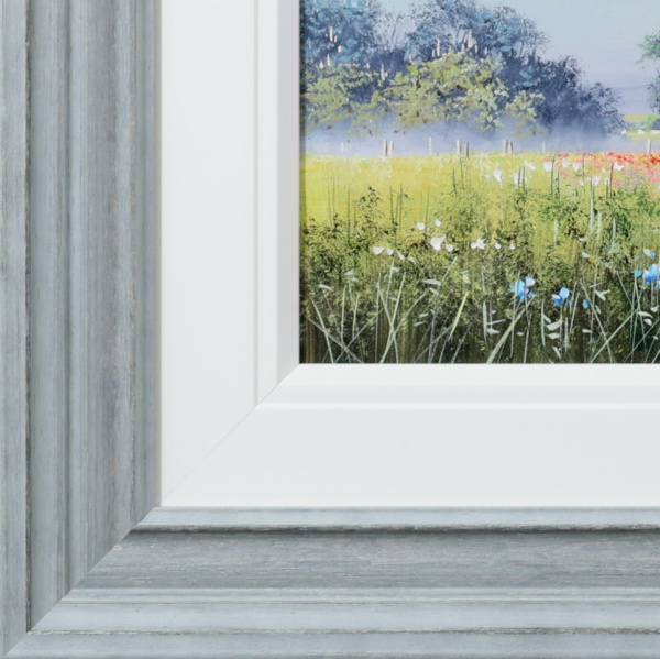 Field Of Poppies by Allan Morgan, original painting, detail