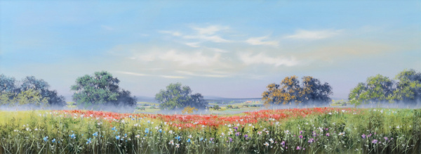 Field Of Poppies by Allan Morgan, original painting