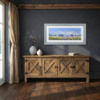 Lavender Meadow by Allan Morgan, original painting, in room