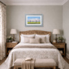 Summer Meadow Light by Allan Morgan, original painting, in room