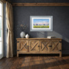 Summer Meadow Light by Allan Morgan, original painting, in room