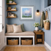 Cool Meadow Light by Allan Morgan, original painting, in room