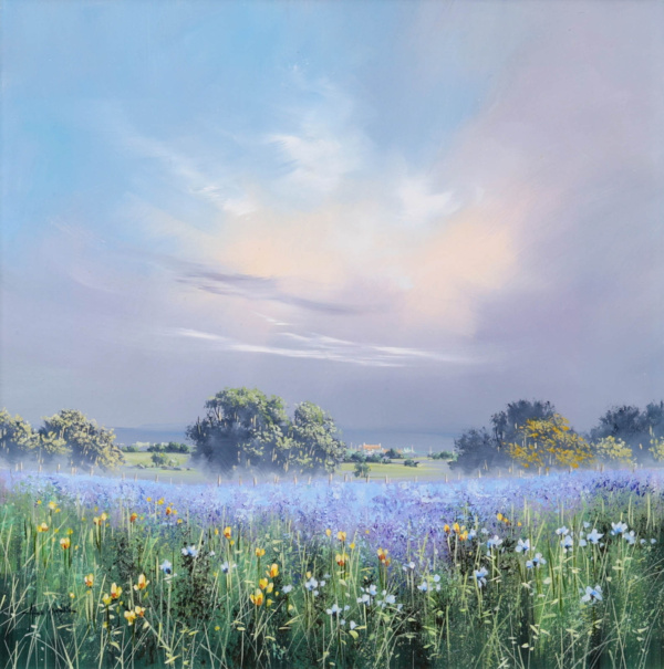 Cool Meadow Light by Allan Morgan, original painting