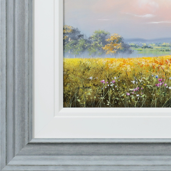 Meadow In Bloom by Allan Morgan, original painting, detail