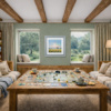 Meadow In Bloom by Allan Morgan, original painting, in room