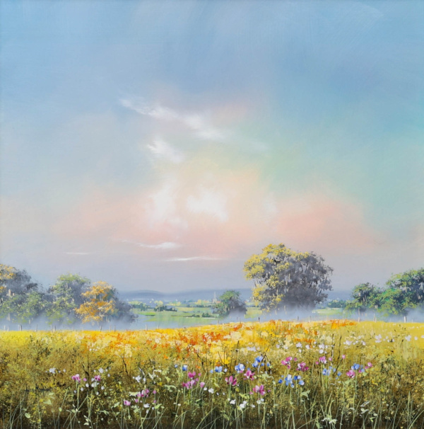Meadow In Bloom by Allan Morgan, original painting