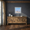 Tide’s Edge by Allan Morgan, original painting, in room
