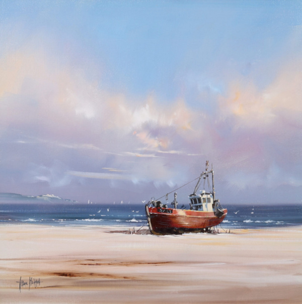 Resting Boat by Allan Morgan, original painting