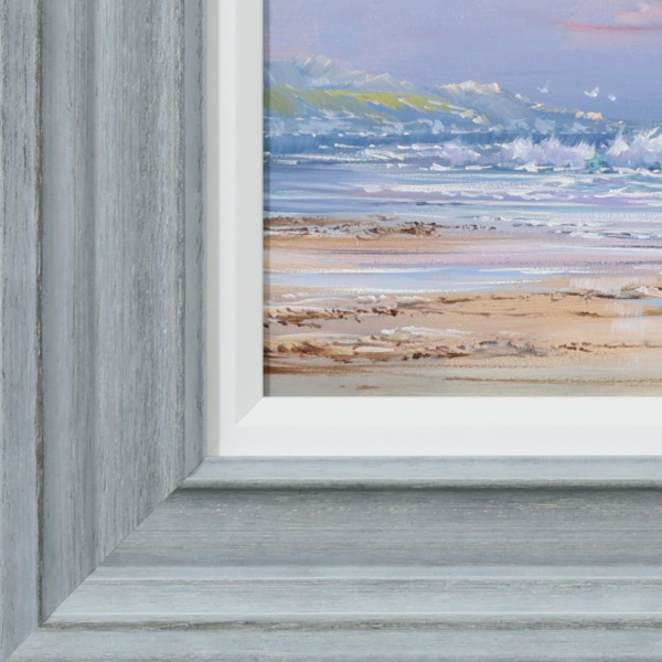 Quiet Shore by Allan Morgan, original painting, detail
