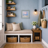 Quiet Shore by Allan Morgan, original painting, in room