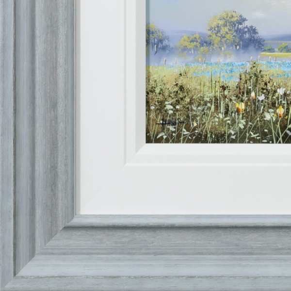 Open Meadow by Allan Morgan, original painting, detail