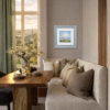 Open Meadow by Allan Morgan, original painting, in room
