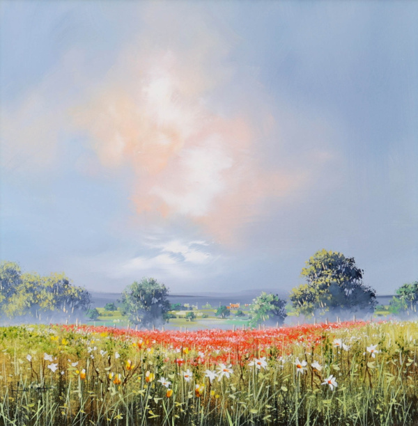 Poppies In Bloom by Allan Morgan, original painting