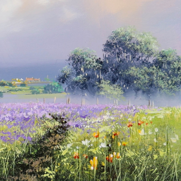 Light Beyond by Allan Morgan, original painting, detail