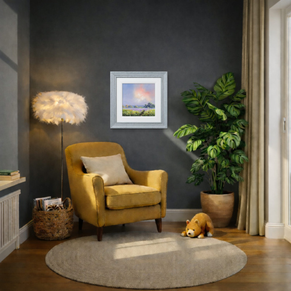 Light Beyond by Allan Morgan, original painting, in room