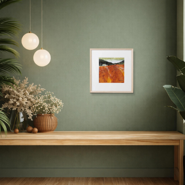 Autumn Furrows II by Michael Morgan, limited edition print, in room