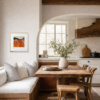 Autumn Furrows II by Michael Morgan, limited edition print, in room