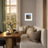 Autumn Ploughing by Michael Morgan, limited edition print, in room
