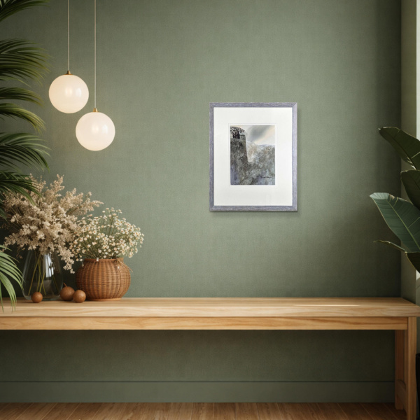 Cliffside Cottage by Michael Morgan, limited edition print, in room