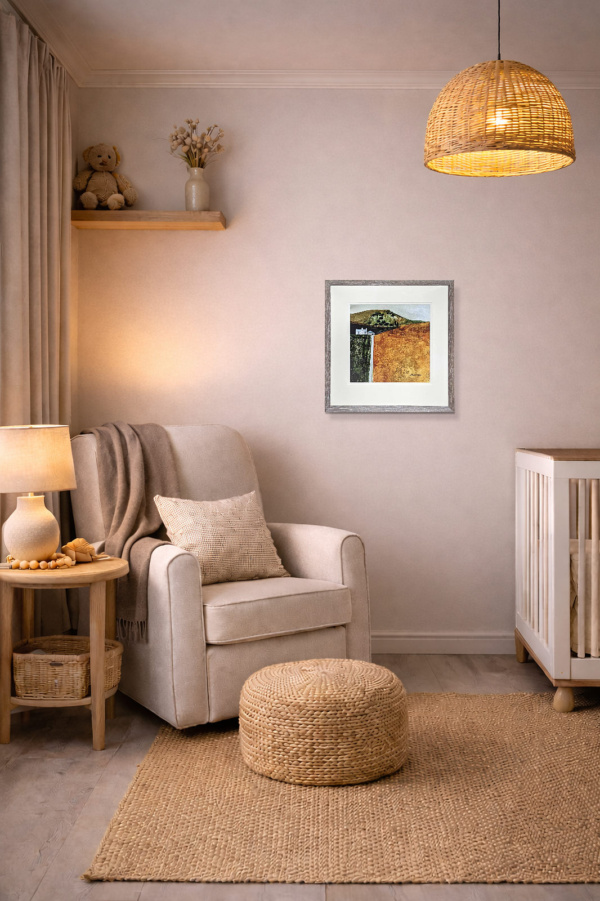 Cottage On The Ridge by Michael Morgan, limited edition print, in room
