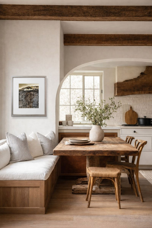 Dry Stone Wall (Oversize) by Michael Morgan, limited edition print, in room