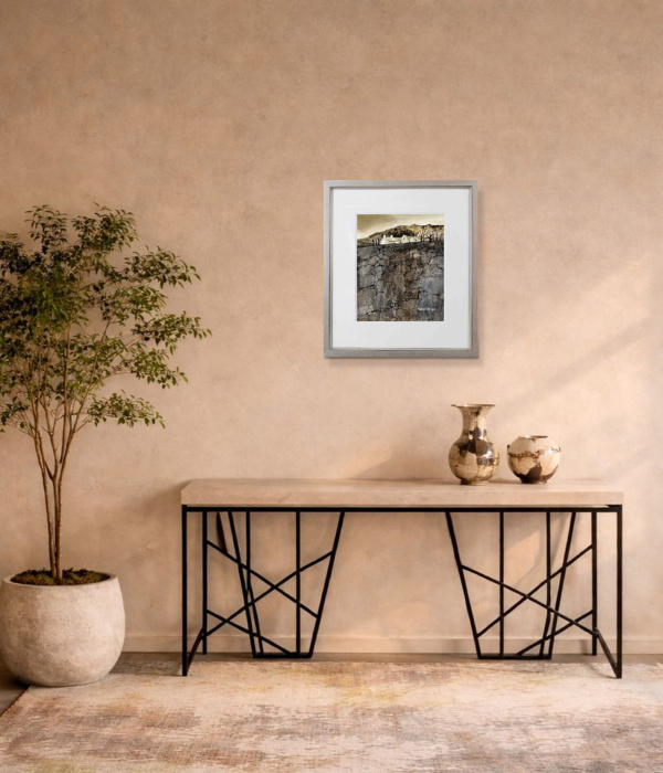 Dry Stone Wall (Oversize) by Michael Morgan, limited edition print, in room